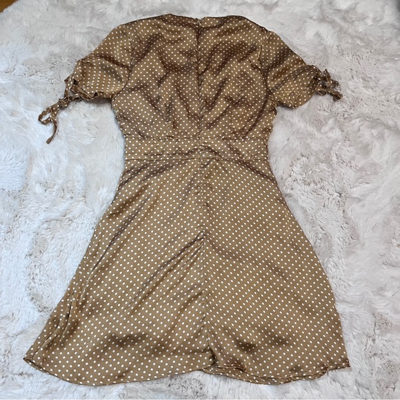 Golden Polka Dot Minidress - Picture 5 of 6